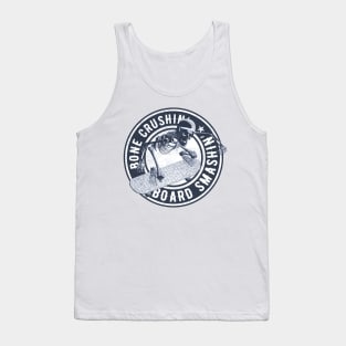 Retro Vintage Style Skeleton Skateboarder Gift Idea Tank Top